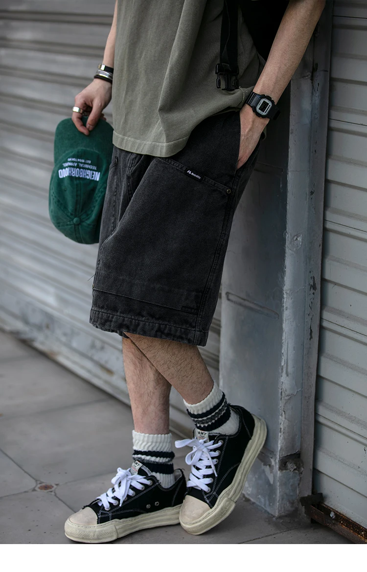 Summer Japanese Streetwear High Quality Cargo Shorts For Men Clothing Y2k Harajuku Casual Cotton Basketball Pants Korean Shorts