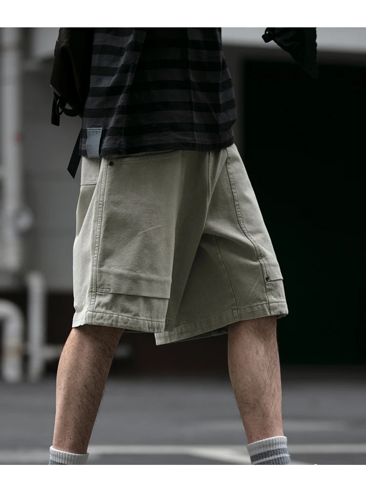 Summer Japanese Streetwear High Quality Cargo Shorts For Men Clothing Y2k Harajuku Casual Cotton Basketball Pants Korean Shorts