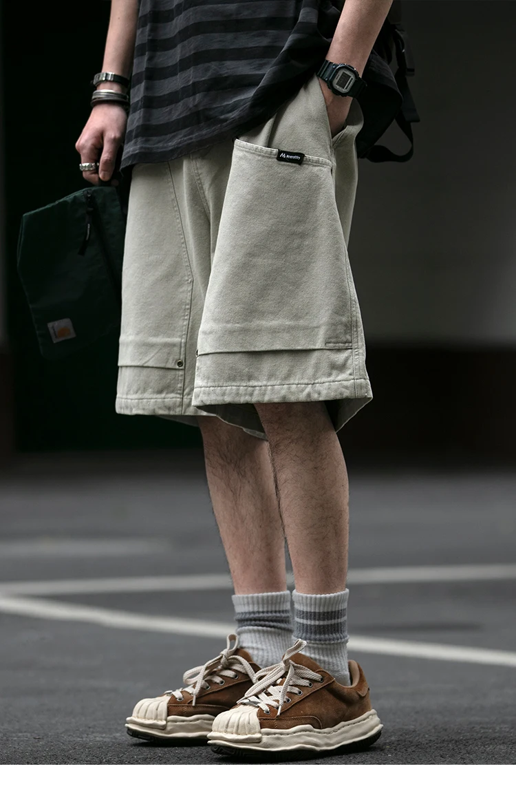 Summer Japanese Streetwear High Quality Cargo Shorts For Men Clothing Y2k Harajuku Casual Cotton Basketball Pants Korean Shorts