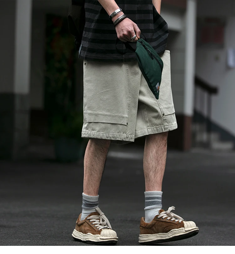 Summer Japanese Streetwear High Quality Cargo Shorts For Men Clothing Y2k Harajuku Casual Cotton Basketball Pants Korean Shorts