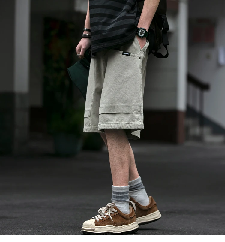 Summer Japanese Streetwear High Quality Cargo Shorts For Men Clothing Y2k Harajuku Casual Cotton Basketball Pants Korean Shorts