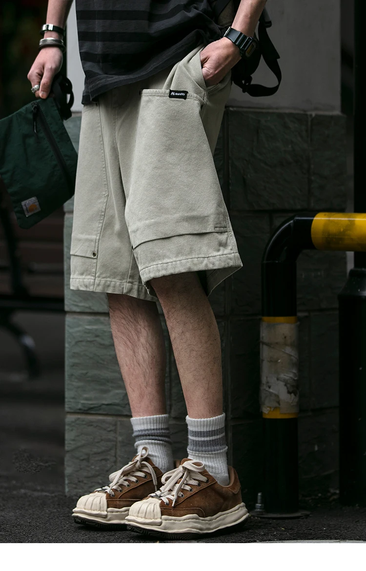 Summer Japanese Streetwear High Quality Cargo Shorts For Men Clothing Y2k Harajuku Casual Cotton Basketball Pants Korean Shorts