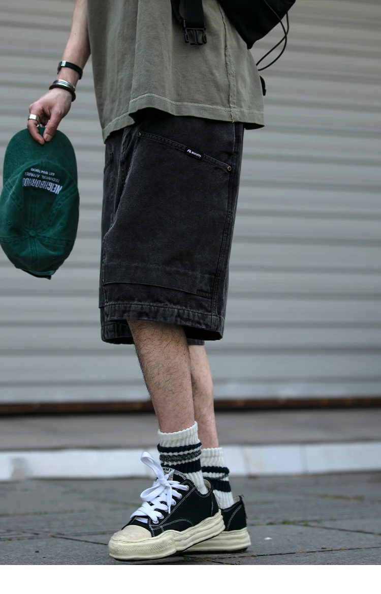 Summer Japanese Streetwear High Quality Cargo Shorts For Men Clothing Y2k Harajuku Casual Cotton Basketball Pants Korean Shorts
