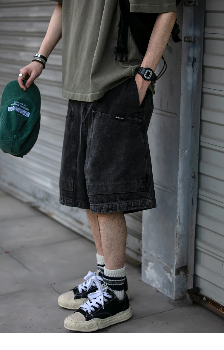Summer Japanese Streetwear High Quality Cargo Shorts For Men Clothing Y2k Harajuku Casual Cotton Basketball Pants Korean Shorts
