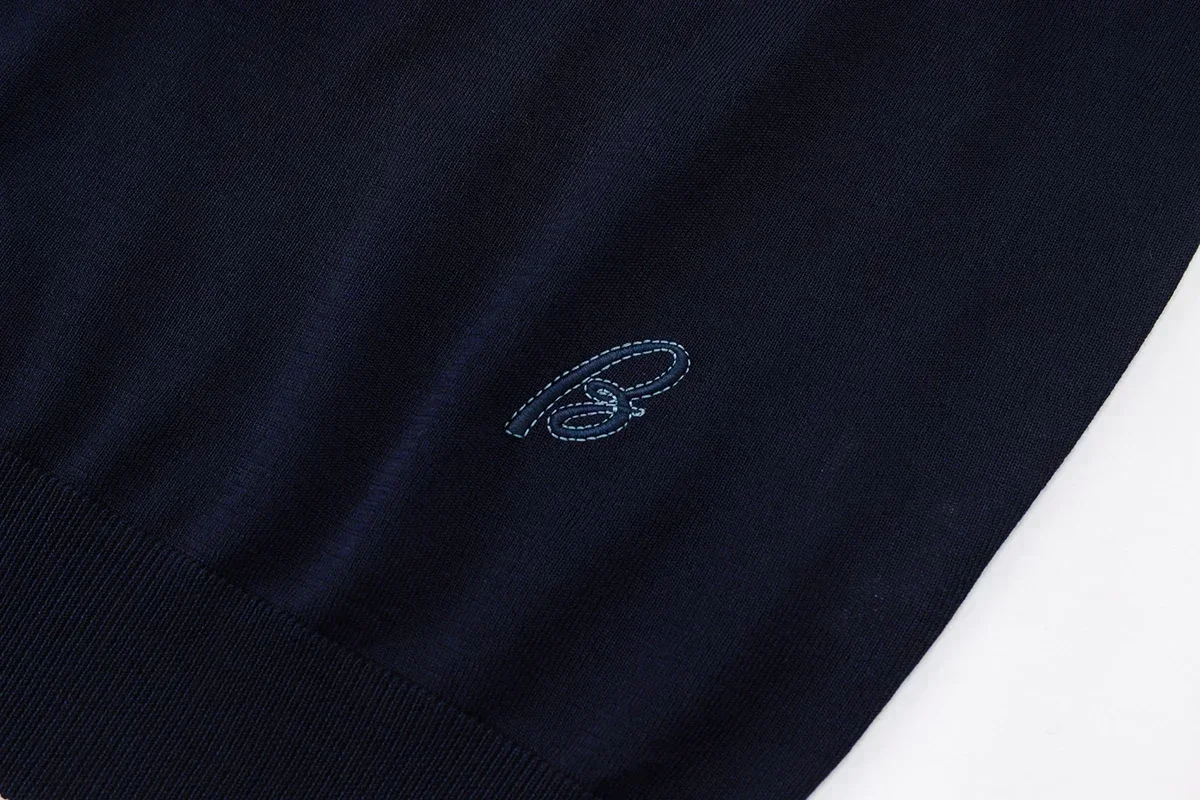 BILLIONAIRE BLSK CPRT polo shirt silk men 2026 New Solid color elastic short sleeve thin outdoors zipper quality big size M-5XL