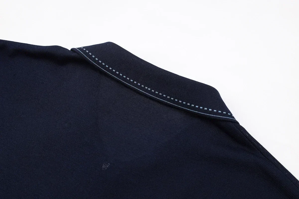 BILLIONAIRE BLSK CPRT polo shirt silk men 2026 New Solid color elastic short sleeve thin outdoors zipper quality big size M-5XL