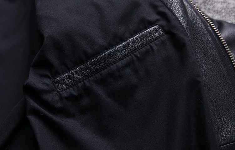 New Motorcycle Style Men's Cowhide Genuine Leather Clothes,Fashion Black Motor Biker Jacket Cool Leather Coat Plus Size 5XL