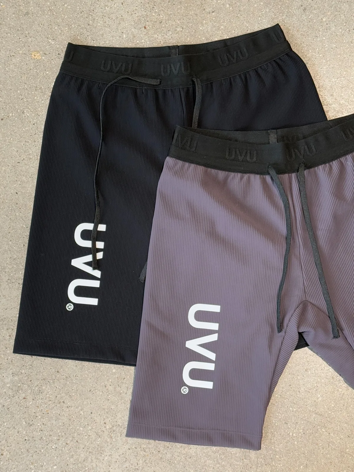 Uvu running yoga long shorts outdoor running sports fitness stretch pressure pants