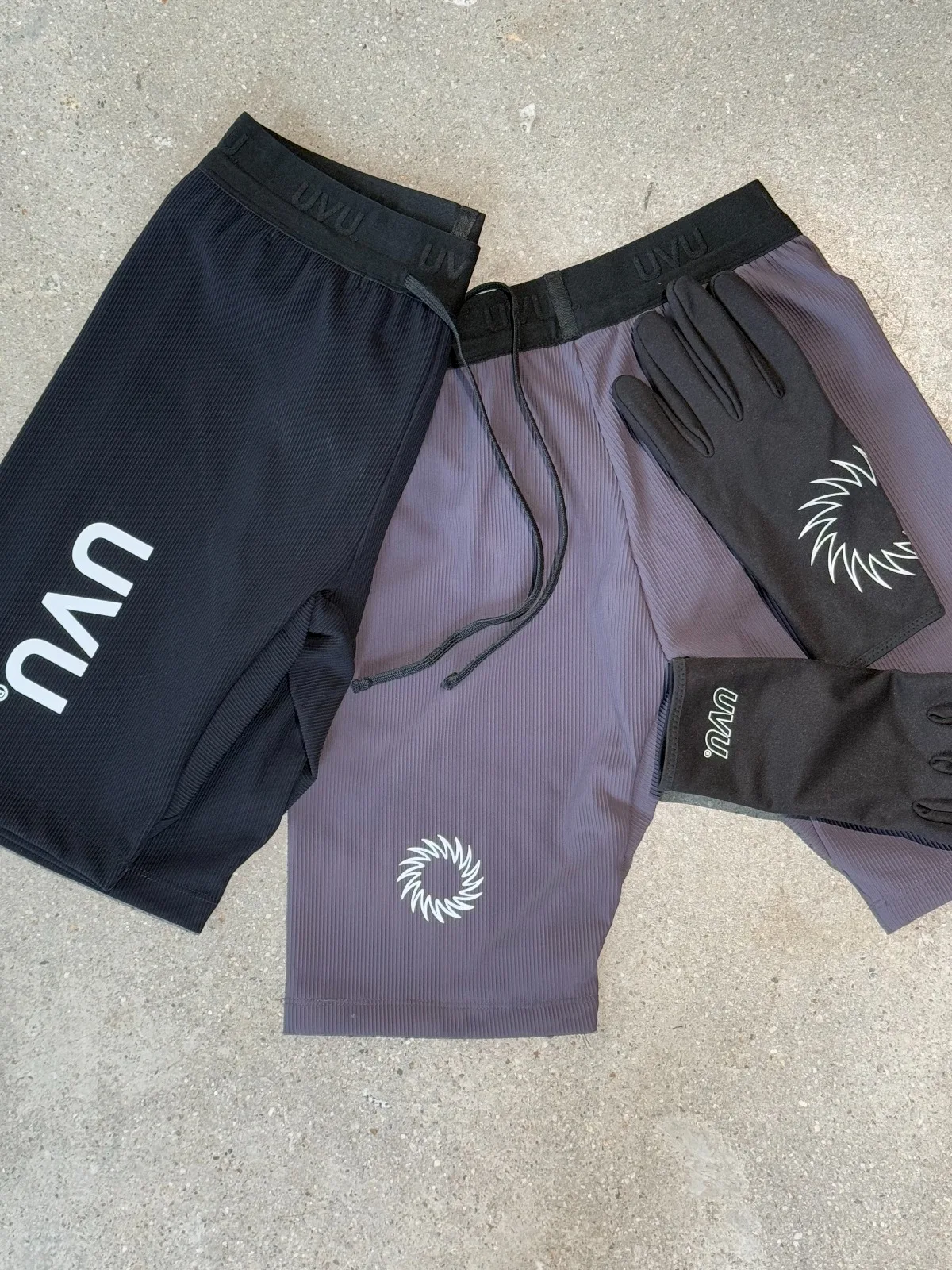 Uvu running yoga long shorts outdoor running sports fitness stretch pressure pants