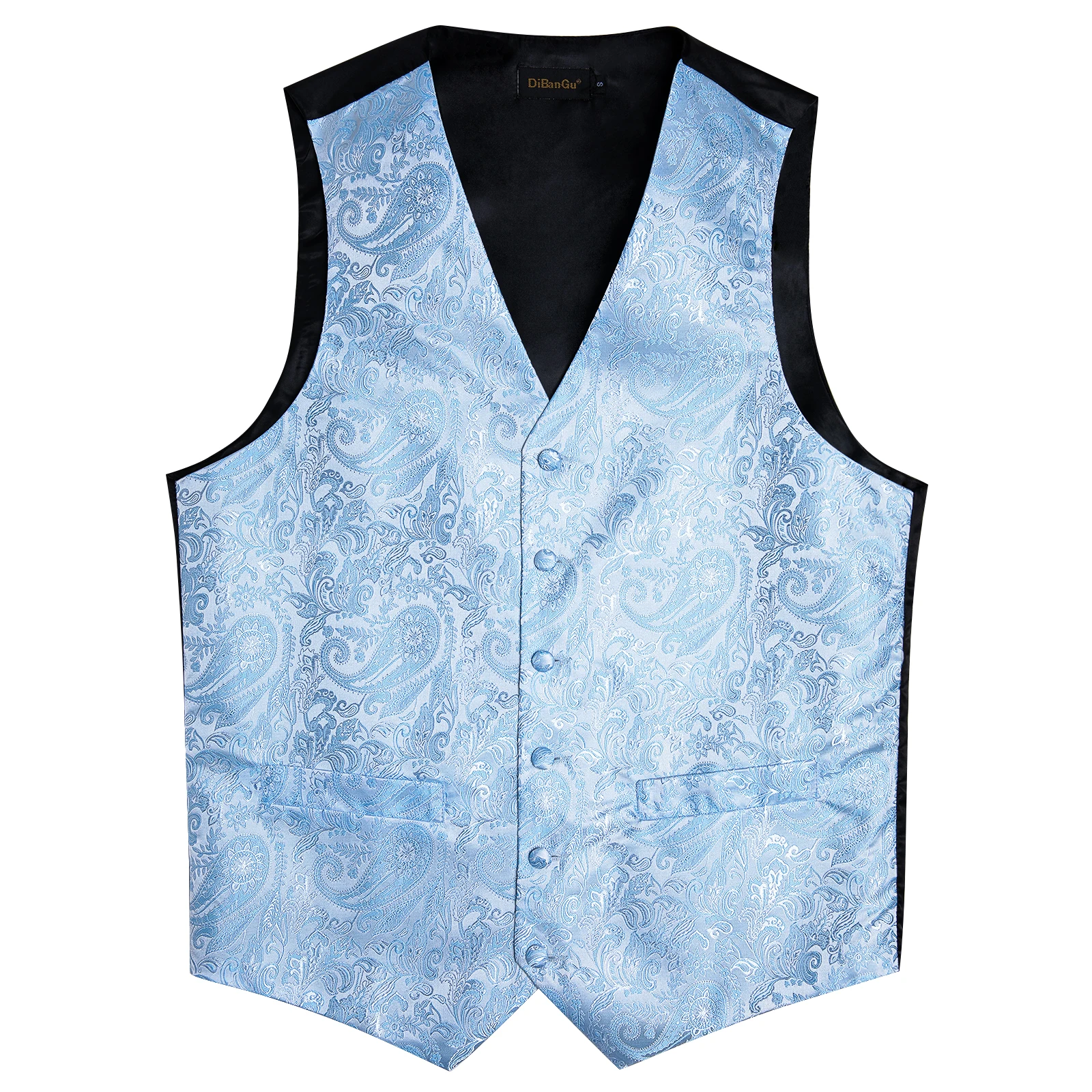 Fashion Men's Green Paisley Business Vest chaleco hombre Luxury Wedding Red Waistcoat Necktie Pocket Square Cufflinks Free Ship