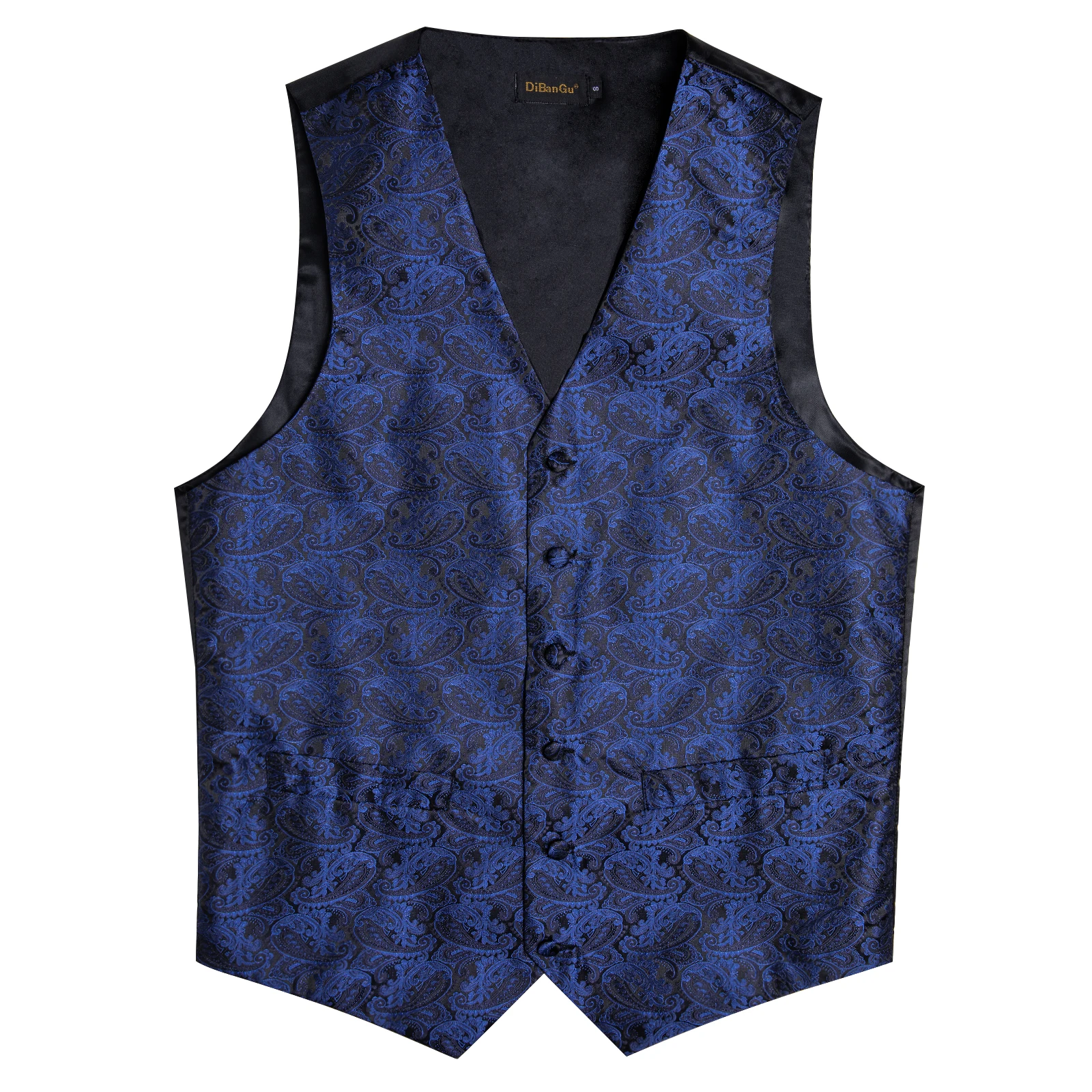 Fashion Men's Green Paisley Business Vest chaleco hombre Luxury Wedding Red Waistcoat Necktie Pocket Square Cufflinks Free Ship