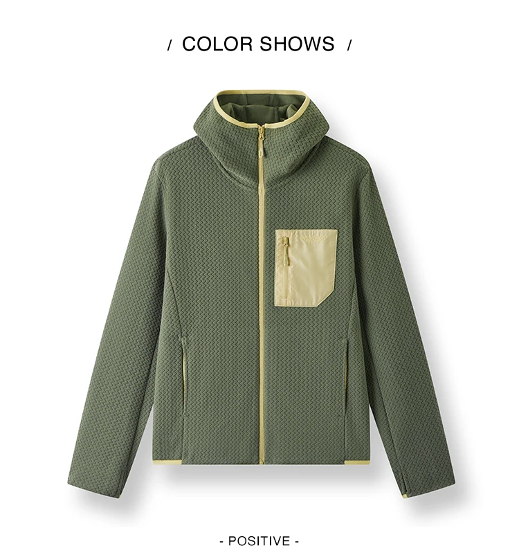 Semir Jacket Men Anti-Static Fleece Knit 2025 Winter New Hooded Top Patchwork Outdoor Trendy Men's Clothing