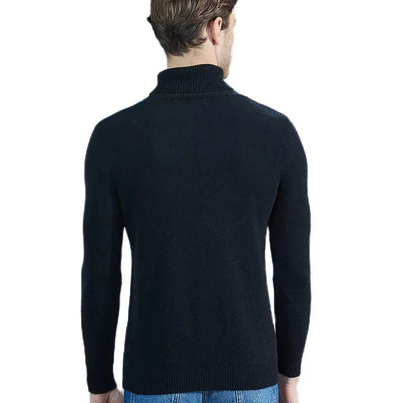 Men Knitted Sweaters Cashmere Sweater 100% Merino Wool Turtleneck Long-Sleeve Thick Pullover Winter Autumn Male Jumpers Clothing