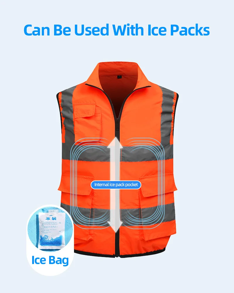 Summer Worker Cooling Vest Men Fan Vest Air Conditioning Clothes Luminous Fan Work Clothes Usb Fan Jacket Body Cooling Clothes