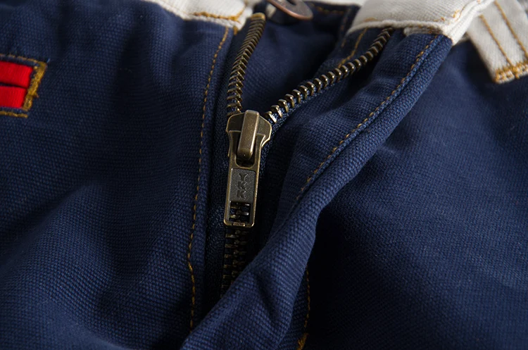 Summer fashion style personality color splicing wash and do old slim men's cargo shorts multi-pocket casual pants