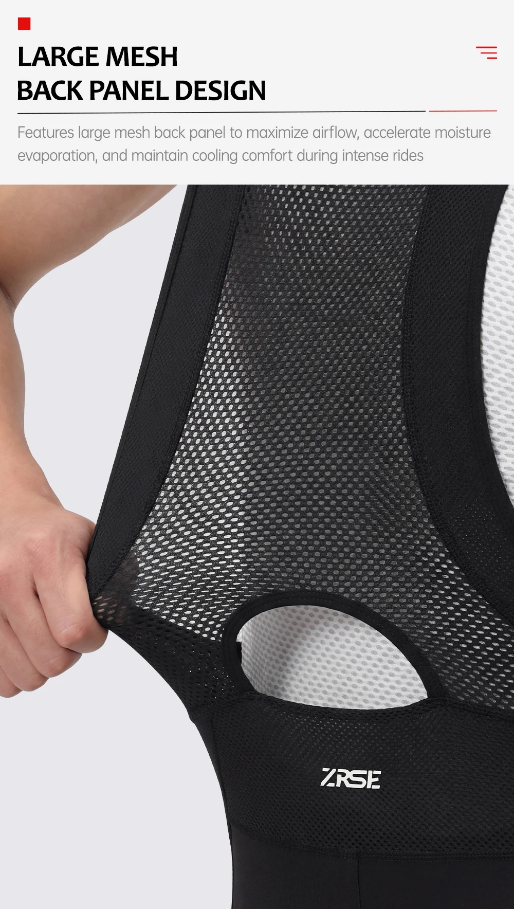 ZRSE Men's Cycling Vest Bib Shorts Set Summer Breathable Quick Dry Slim Fit Short Sleeve for Gym Outdoor Running Road Bike MTB