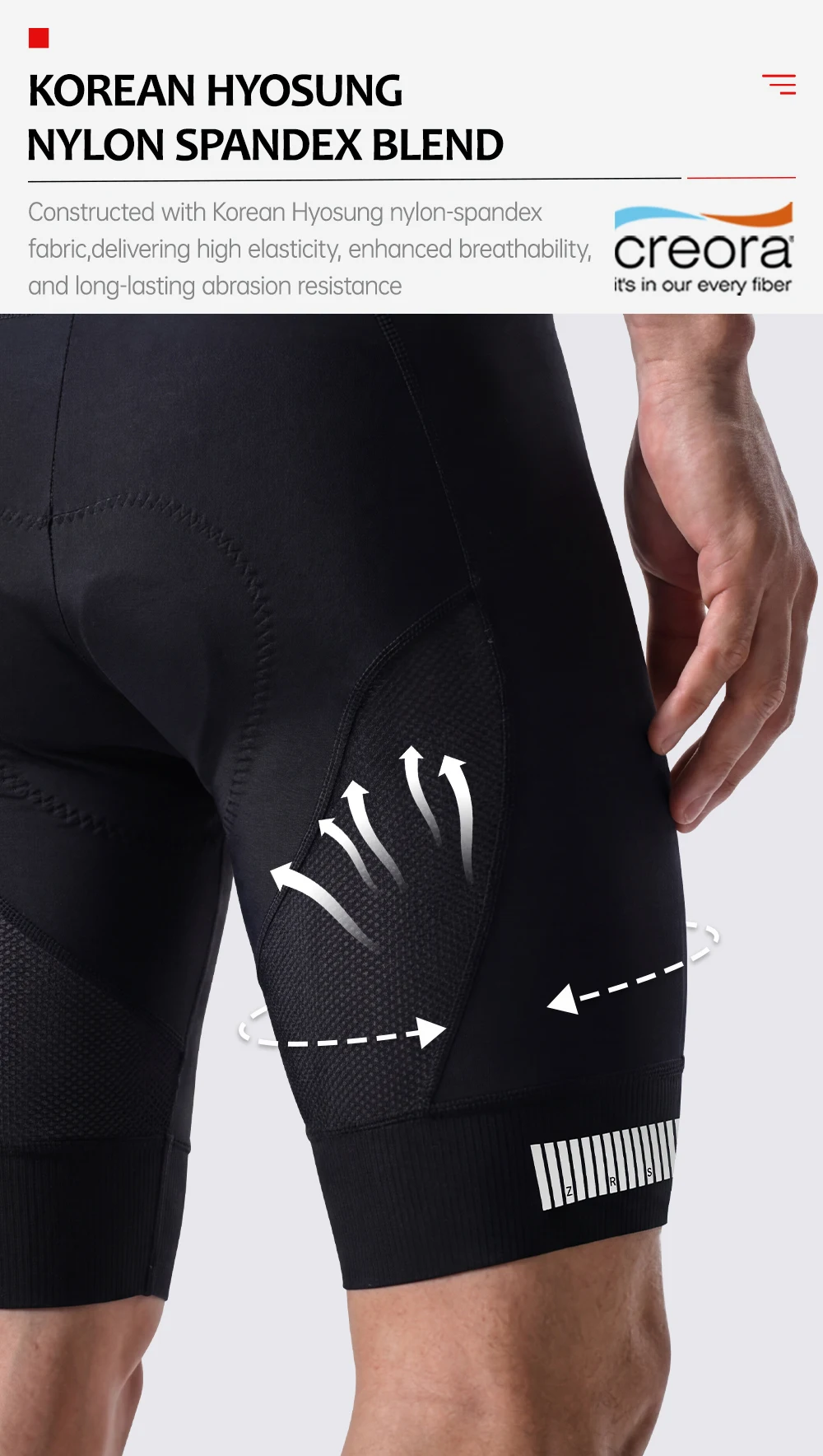 ZRSE Men's Cycling Vest Bib Shorts Set Summer Breathable Quick Dry Slim Fit Short Sleeve for Gym Outdoor Running Road Bike MTB