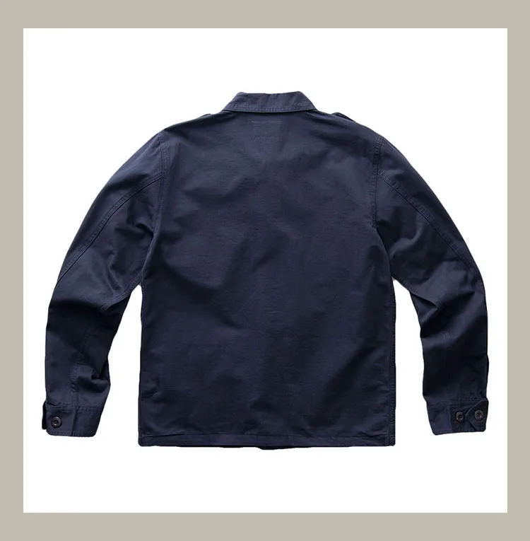 TCU Multi Pockets American Vintage Casual Jackets Spring Autumn 100% Cotton Chevron Coats for Male Amekaji Workwear Hunting Wear