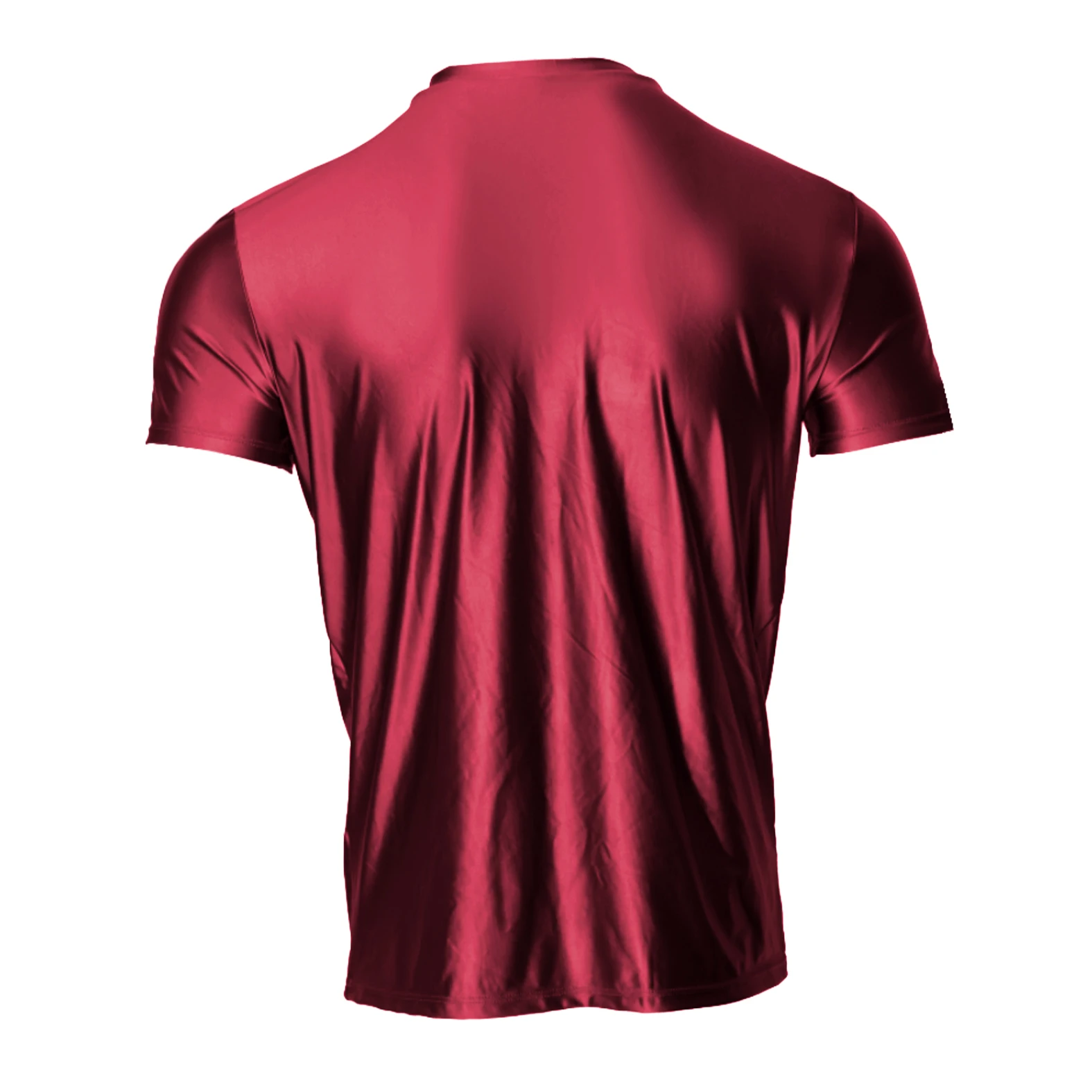 AMORESY Spring Men's Ice Silk Short-Sleeved T-Shirt Breathable Comfortable Casual Wear Half-Sleeved Top Home Wear