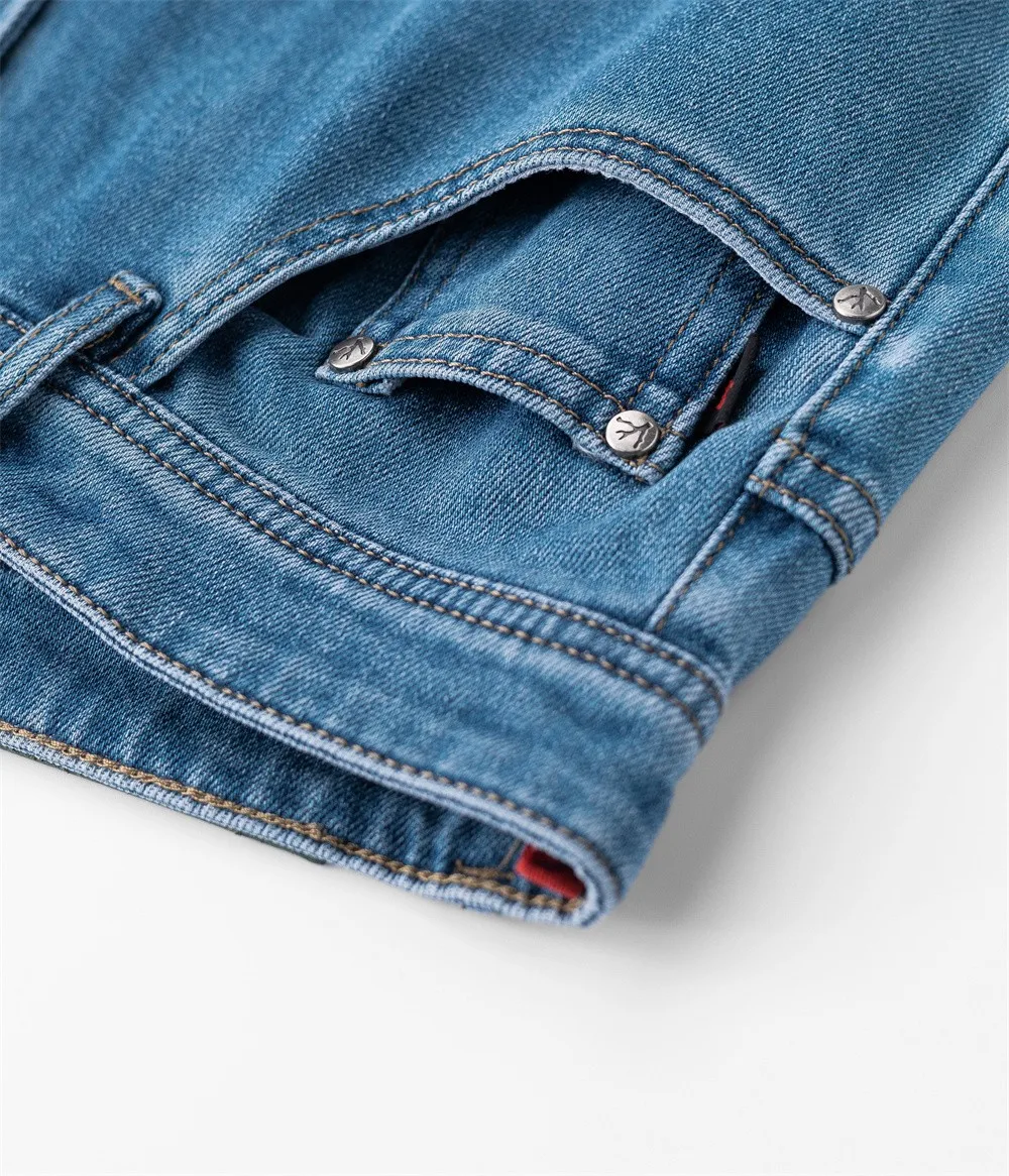 OECHSLI Jeans Thin Cotton Men 2026 Spring Summer new quality fashion comfortable elasticity straight Big size 31-38 Pants