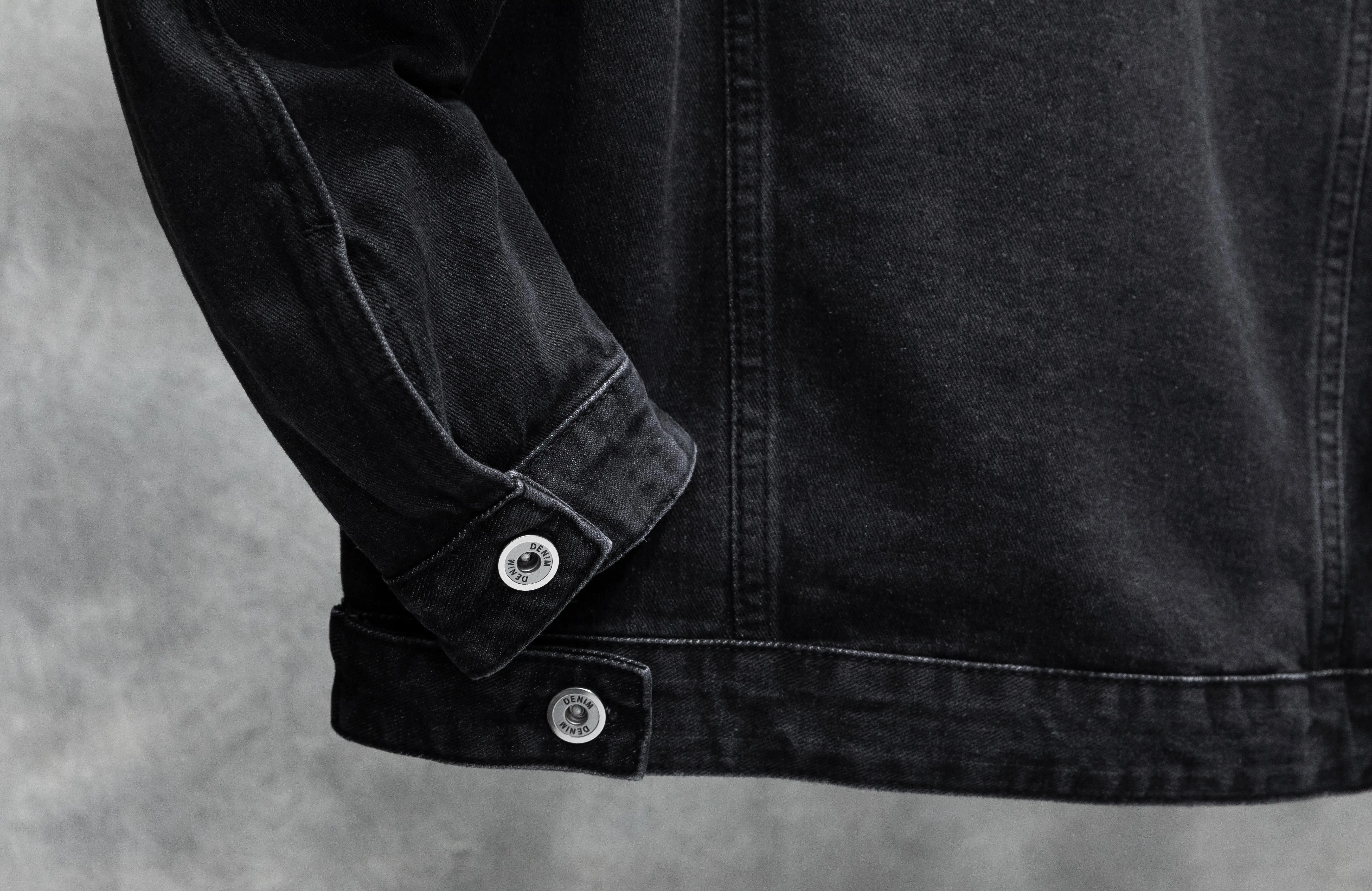 Men's American-Style Autumn Vintage Classic Style Versatile Large Size Workwear Denim Non-Stretch Jacket