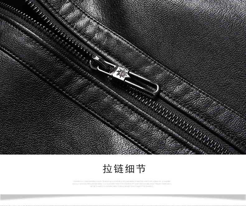 Add Fleece and Thickening Winter Dad Leather Jacket for Middle-aged Grandpa Fur Collar Middle-aged Men's Coat for Warmth