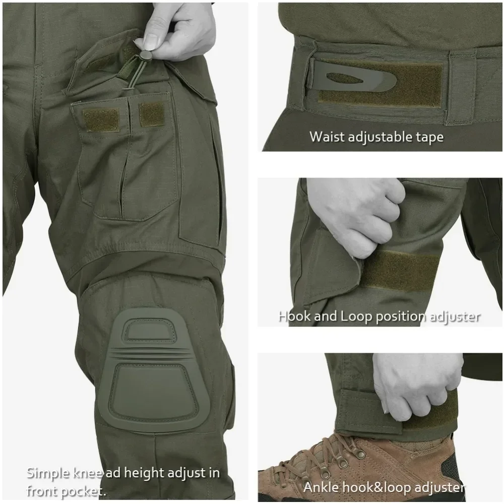 Gen3 Tactical Pants Camo Hunting Clothes Multicam G3 Cargo Pants Trainning Combat Trousers Men Clothing Tactic Water Repellent