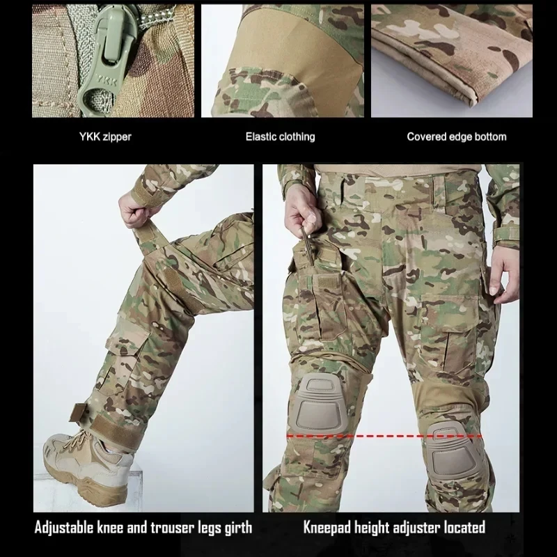 Gen3 Tactical Pants Camo Hunting Clothes Multicam G3 Cargo Pants Trainning Combat Trousers Men Clothing Tactic Water Repellent