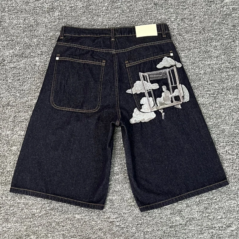 New Arrival Derschutze Denim Shorts High Quality Embroidery Patterns Casual Pants Streetwear Trend Derschutze Jeans