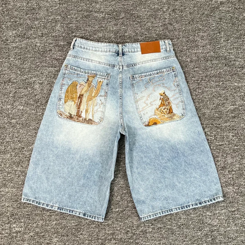 New Arrival Derschutze Denim Shorts High Quality Embroidery Patterns Casual Pants Streetwear Trend Derschutze Jeans