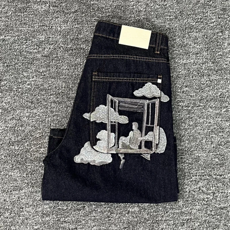 New Arrival Derschutze Denim Shorts High Quality Embroidery Patterns Casual Pants Streetwear Trend Derschutze Jeans