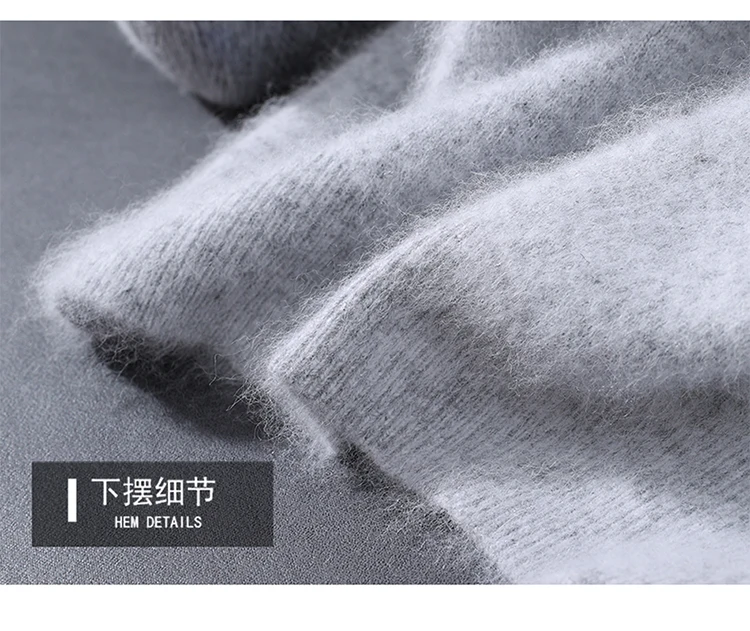 Men's 100% Mink Cashmere Round Neck Knitted Short Sleeved Loose Solid Color Half Sleeved Simple T-Shirt Casual Business Clothing