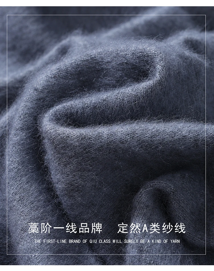 Men's 100% Mink Cashmere Round Neck Knitted Short Sleeved Loose Solid Color Half Sleeved Simple T-Shirt Casual Business Clothing