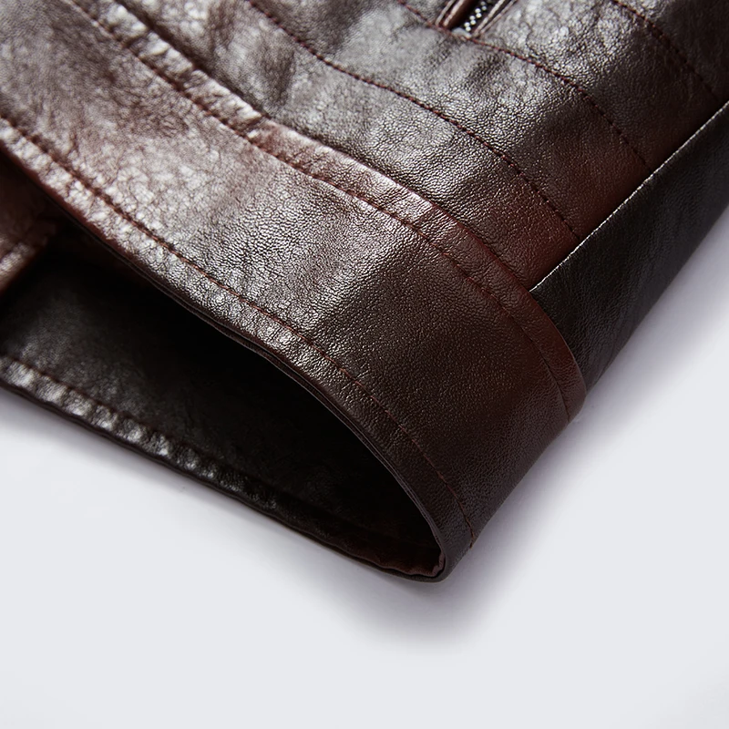 Men's Leather Jackets Autumn Casual Motorcycle PU Jacket Biker Leather Coats Brand Clothing EU Size