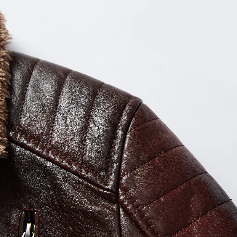 Men's Leather Jackets Autumn Casual Motorcycle PU Jacket Biker Leather Coats Brand Clothing EU Size