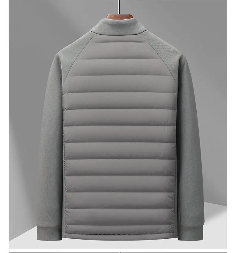 High-quality Winter Fashion, Cool and Lightweight Hoodie, Long-sleeved Stand-up Collar Down Jacket with 90% Down Content