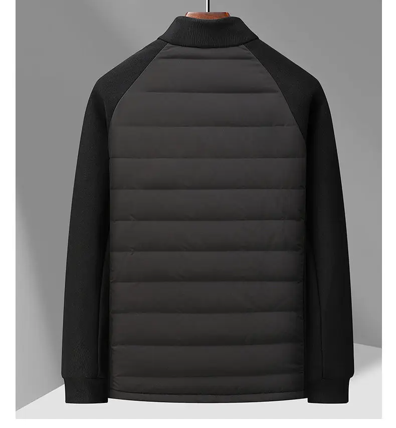 High-quality Winter Fashion, Cool and Lightweight Hoodie, Long-sleeved Stand-up Collar Down Jacket with 90% Down Content