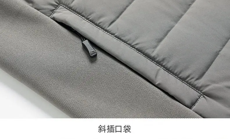 High-quality Winter Fashion, Cool and Lightweight Hoodie, Long-sleeved Stand-up Collar Down Jacket with 90% Down Content