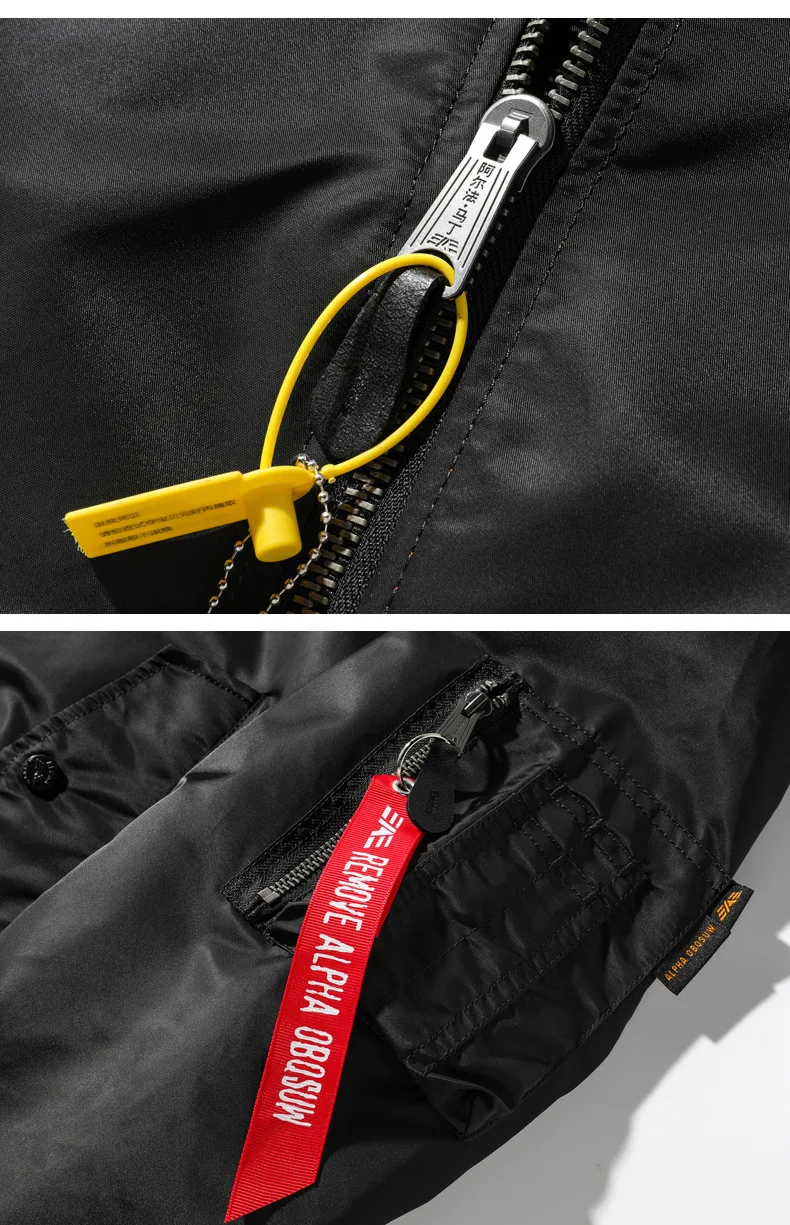 2026 Alpha Martin Trendy Brand Pilot Jacket Men's Autumn Lightweight Baseball Shirt MA1 Classic Style