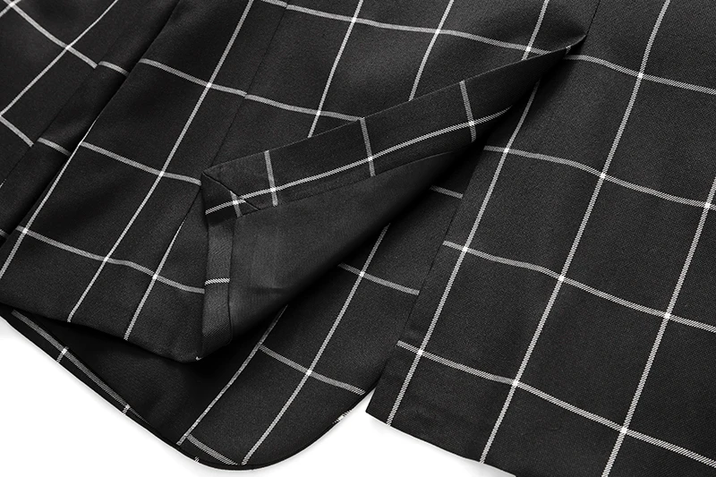 Single Breasted Plaid Suit Men's Clothing Fashion Simple Men Business Social Wedding Party Tuxedo Dress Blazers Jacket