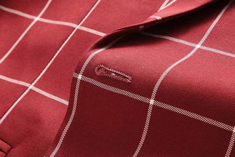 Single Breasted Plaid Suit Men's Clothing Fashion Simple Men Business Social Wedding Party Tuxedo Dress Blazers Jacket