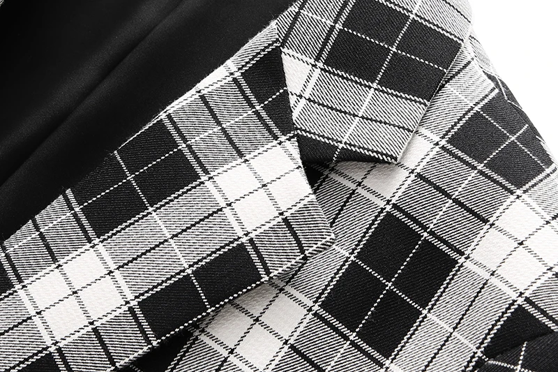 Single Breasted Plaid Suit Men's Clothing Fashion Simple Men Business Social Wedding Party Tuxedo Dress Blazers Jacket