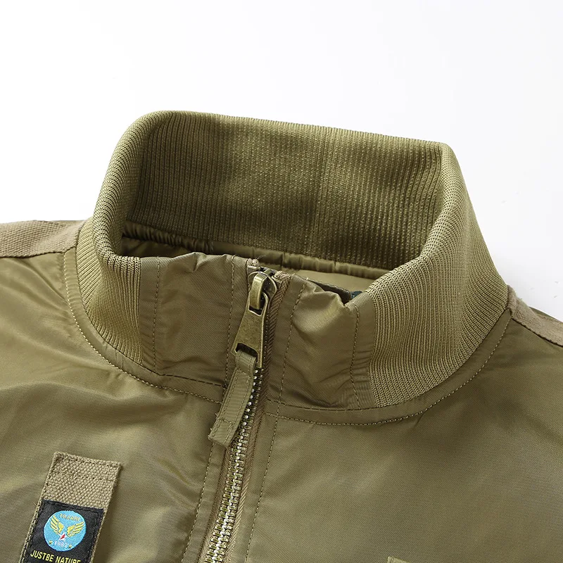 2026 Autumn/Winter New Style Jacket with Cotton Workwear - Air Force Loose Large-Sized Casual Coat Baseball Shirt