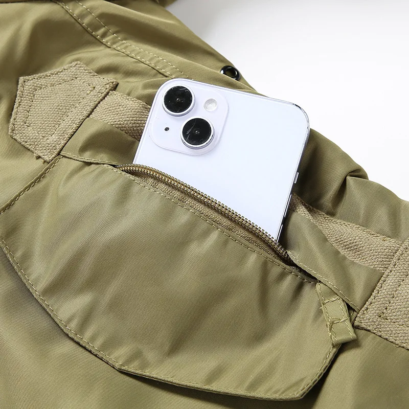 2026 Autumn/Winter New Style Jacket with Cotton Workwear - Air Force Loose Large-Sized Casual Coat Baseball Shirt