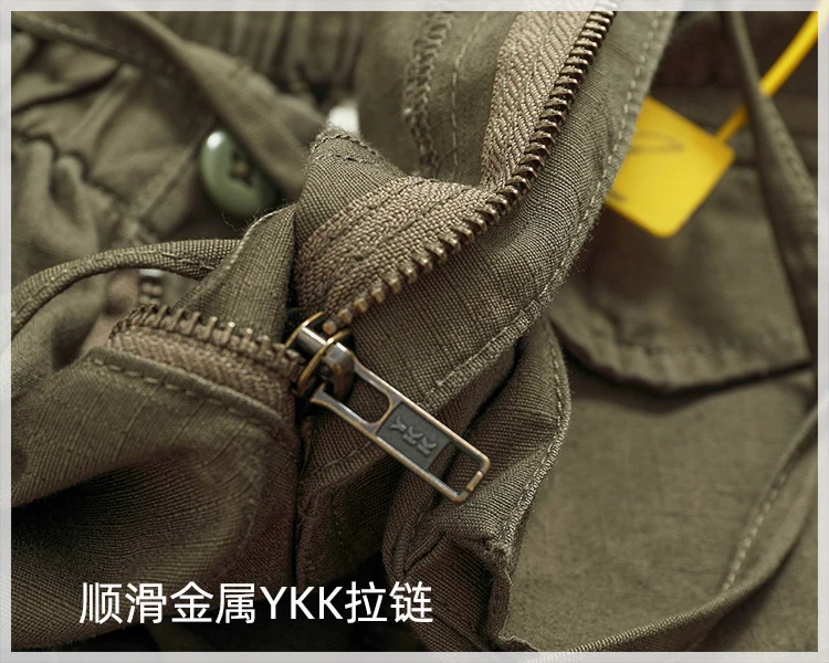 Cargo pants Men's outdoor scratch resistant material pocket loose plus size casual straight leg pants