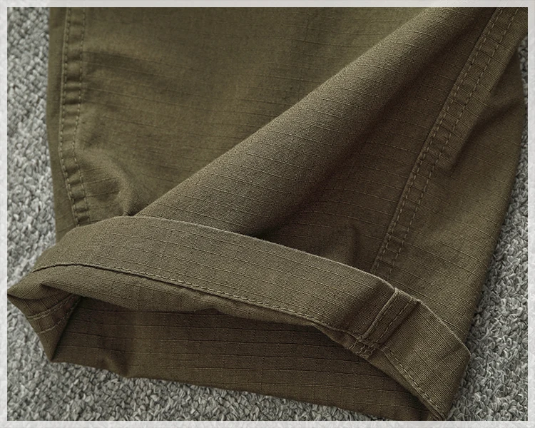 Cargo pants Men's outdoor scratch resistant material pocket loose plus size casual straight leg pants
