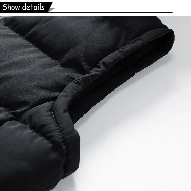 Men Autumn Sleeveless Outdoors Casual Solid Warm Vest Men Winter Detachable Hooded Fleece Pocket Zipper Fashion Vest Male Coat