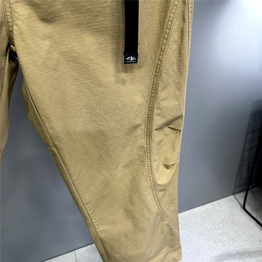 Premium Mens Cotton Black Casual Pants Elastic Waist Streetwear Urban Fashion Trendy Lounge Jogger Tapered Oversized Trousers