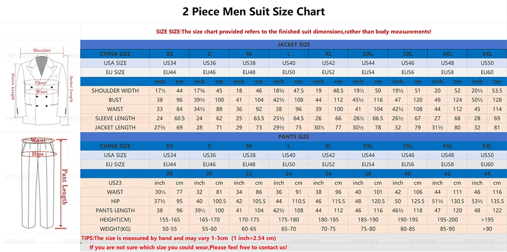 Opeodly Men's Brown Pinstripe 2-Piece Suit Slim Fit Double Breasted Traje para Hombre for Business Office and Formal Events