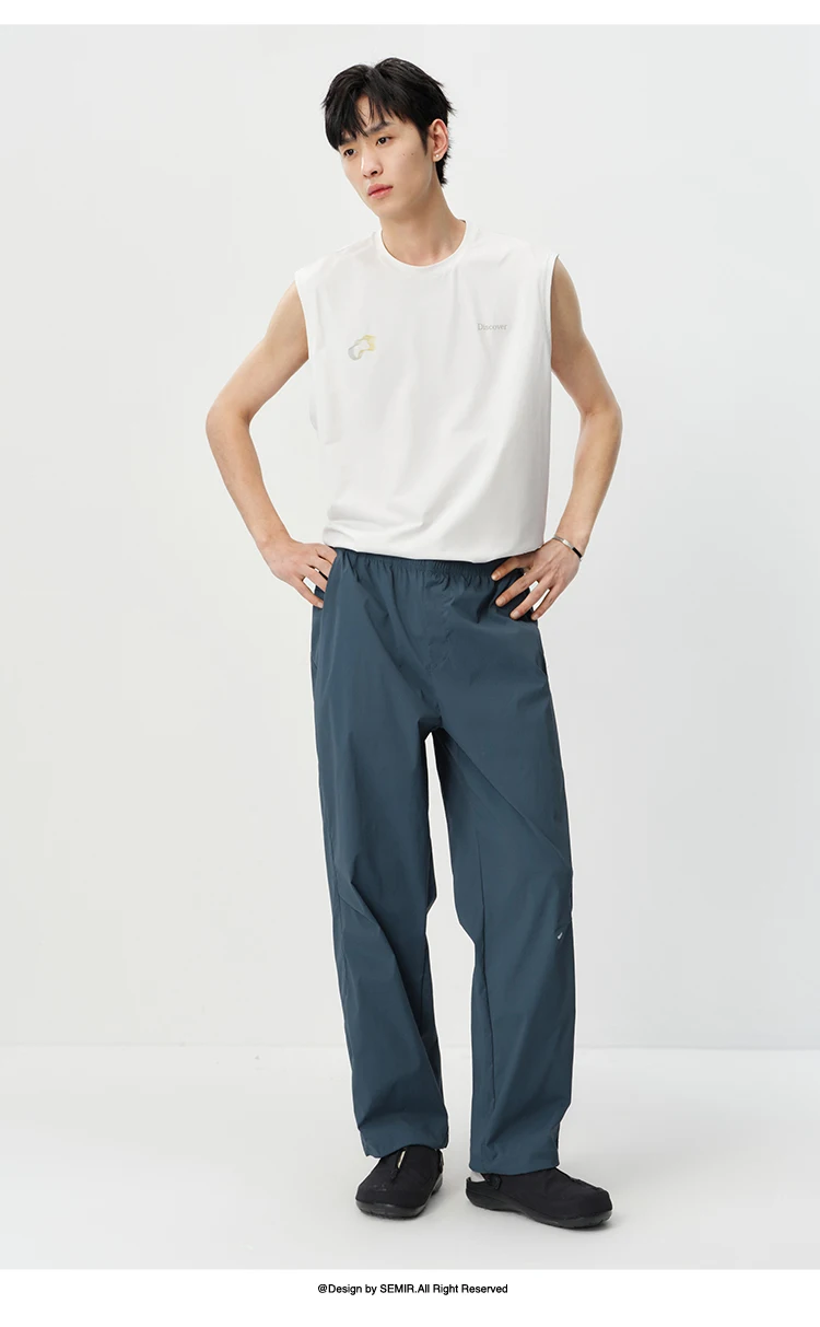 Semir Men Pants Functional 2026 Lightweight Loose Fit Straight Urban Casual Everyday Style Soft Comfortable Daily Wear Trendy